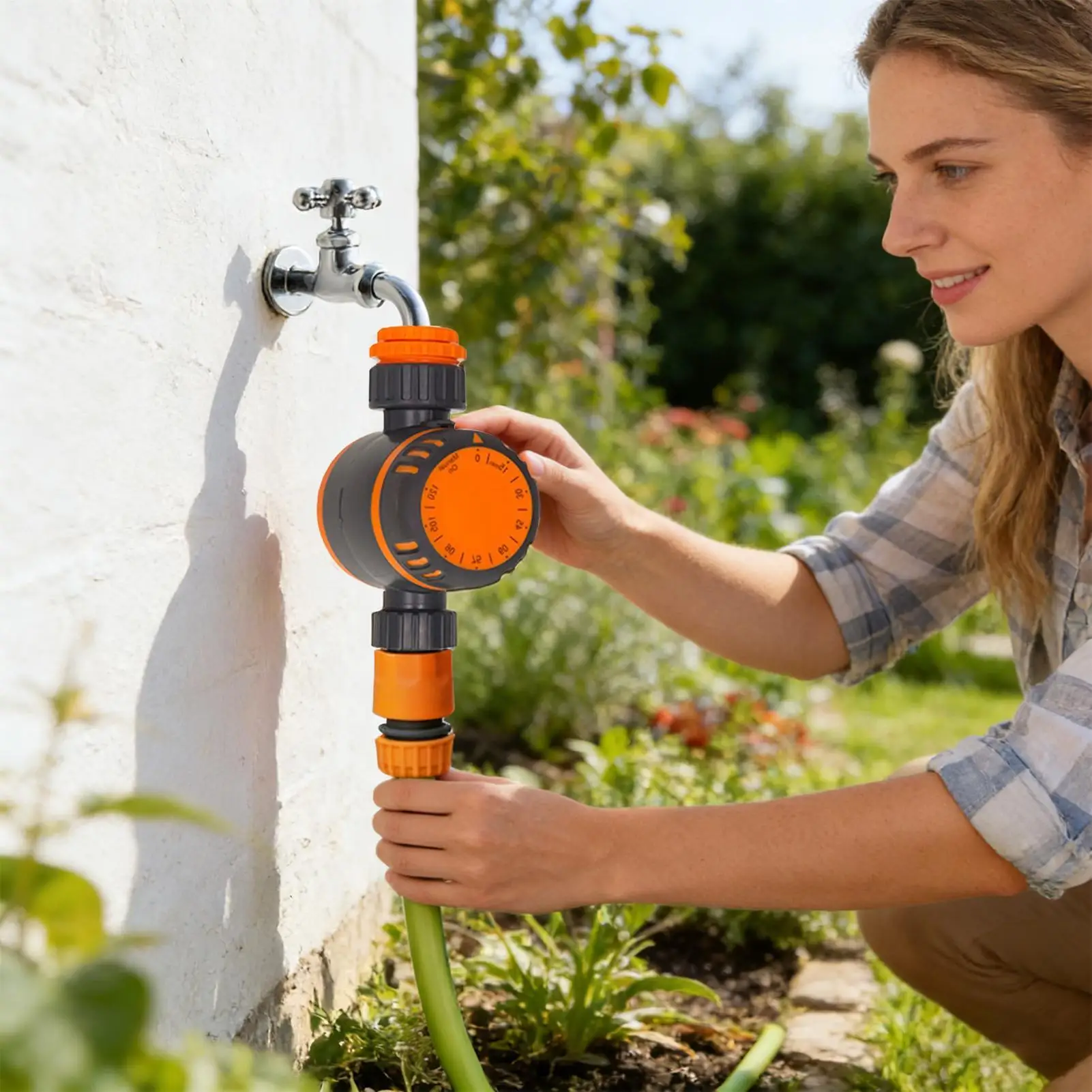 Automatic Water Timer Garden Hose Timer Digital Irrigation Controller for Drip System Sprinklers Yard Lawn Patio Water Saving