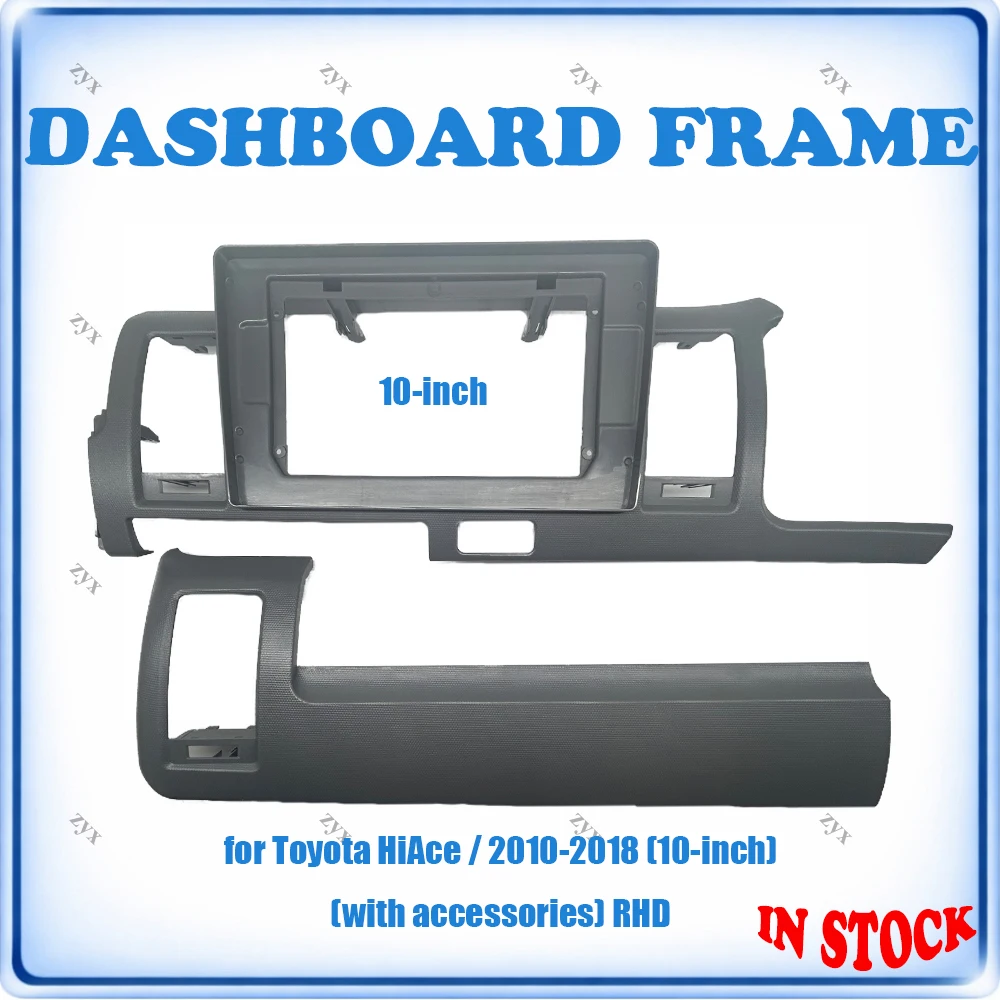 

Car Radio Fascia Frame For Toyota HiAce 2010-2018 10 inch RHD Wiring Harness Power Cable Plug & Play No Cutting