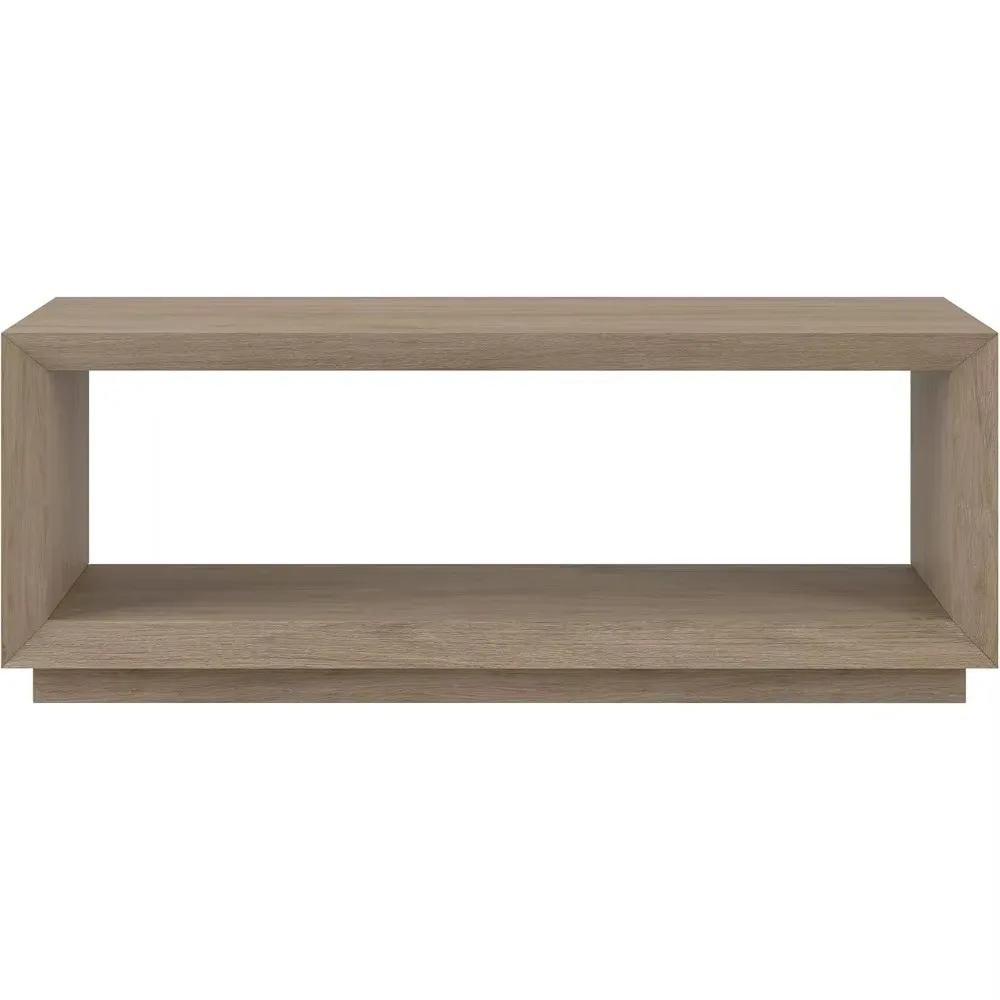 Mesa de centro, 48 "de ancho, mesa auxiliar gris