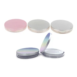 1PC Travel Makeup Container Cosmetic Sifter Portable Plastic Powder Box Empty Loose Powder Pot With Mirror Loose Jar