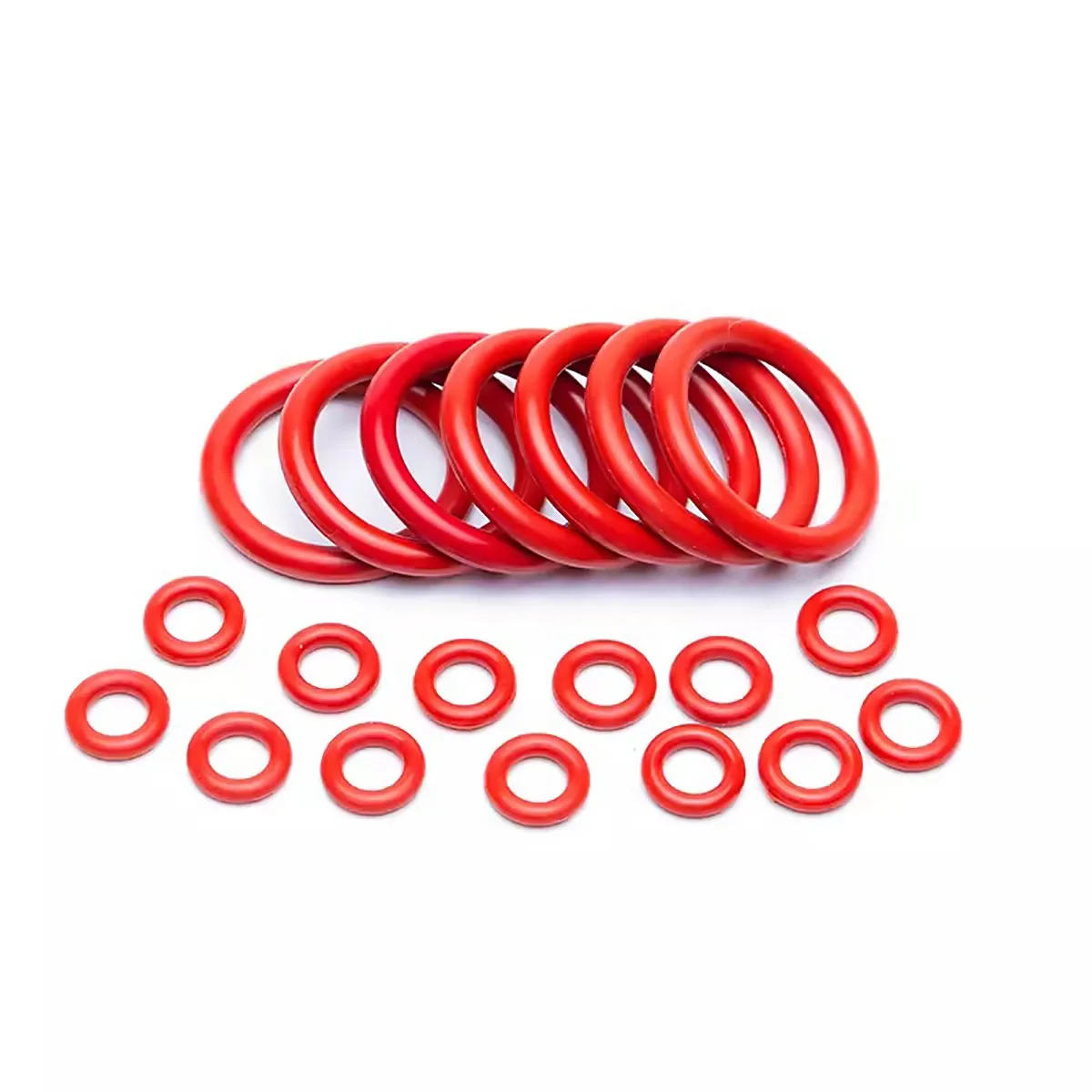 CS 2,4mm 2,5mm Roter Silikon-O-Ring VMQ Lebensmittelqualität Dichtungsring Dichtung Unterlegscheibe Außendurchmesser 6 - 180mm Wasserdicht Hitzebeständig Isoliert – Detail 4