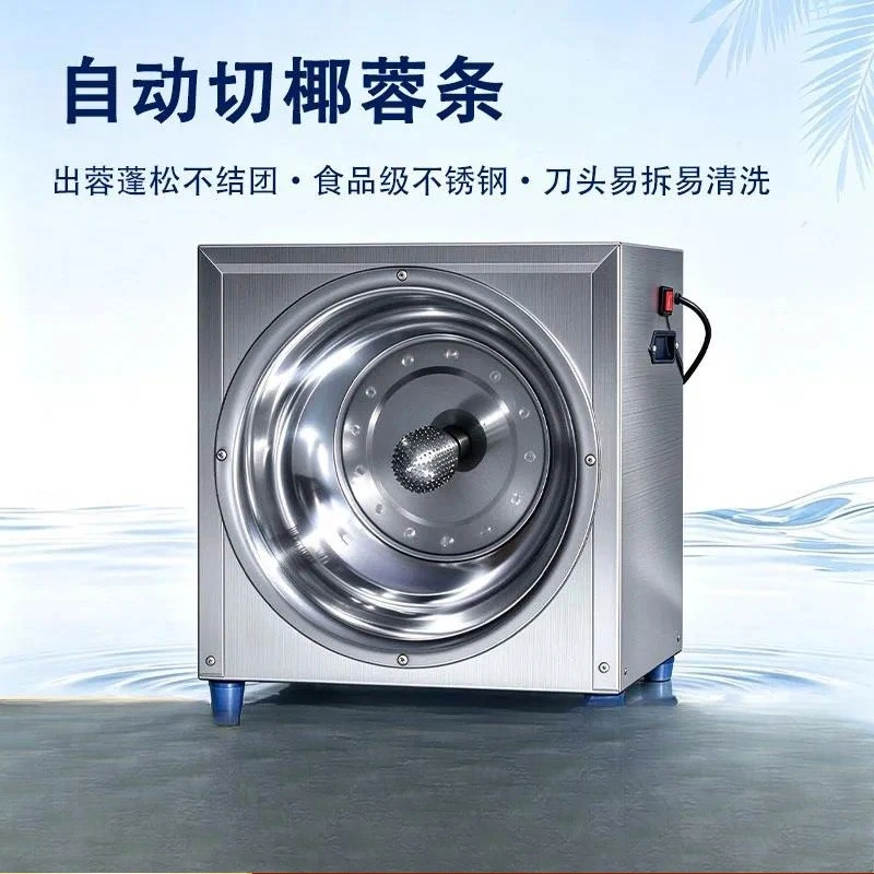 Electric Coconut Meat Grinder Stainless Steel Commercial Shredder for Small Roadside Stalls