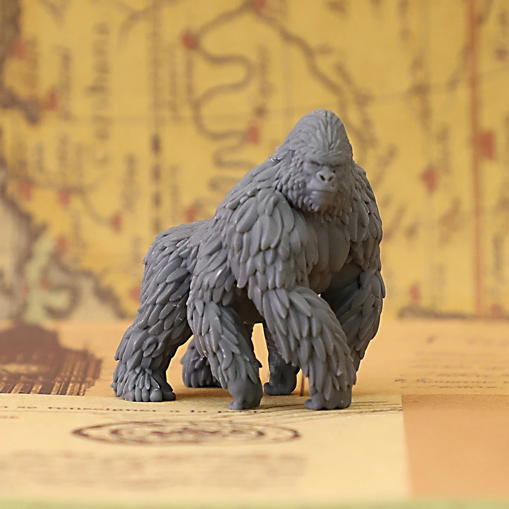 Giant Gorilla Monster Miniature Unpainted Resin Figure for Tabletop RPG Wargaming Board Game