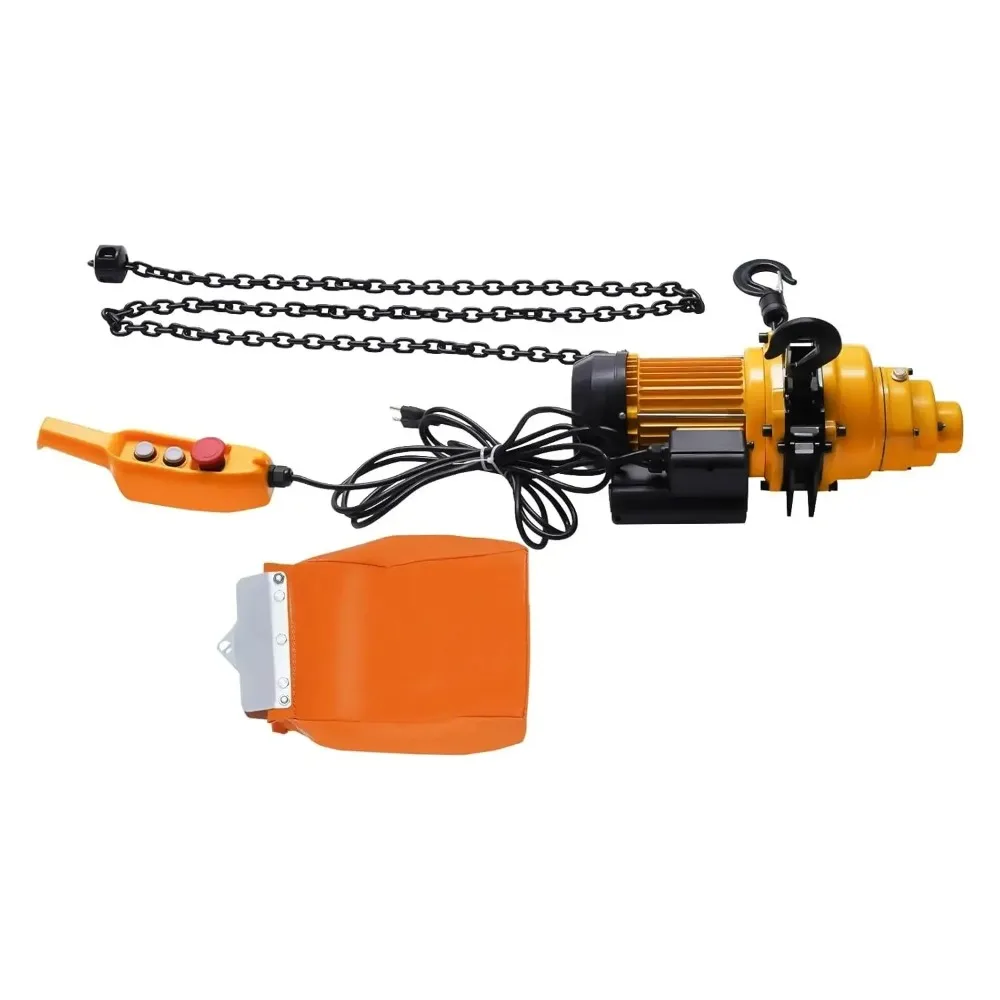 Electric Chain Hoist 2200lbs Capacity,110V Dual Chain Lifting Hoist w/13ft Lift Height&10ft Wired Control, Overhead Crane Garage