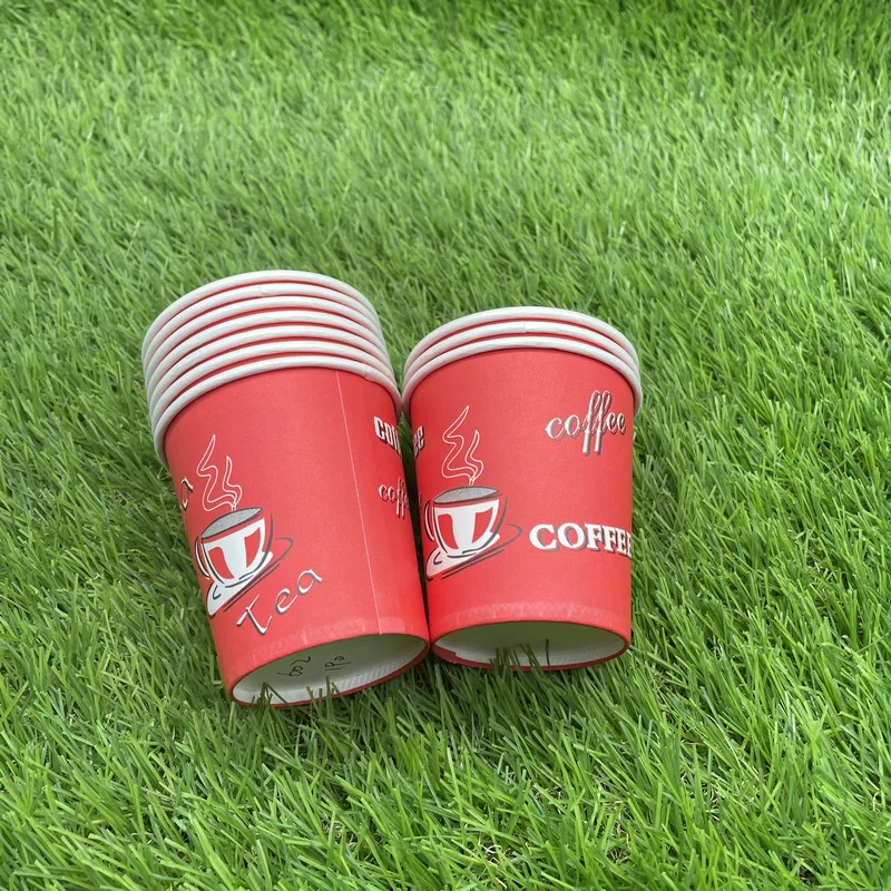 Customized productpaper cup 9oz with handle recyclable disposable paper coffee cups with lids