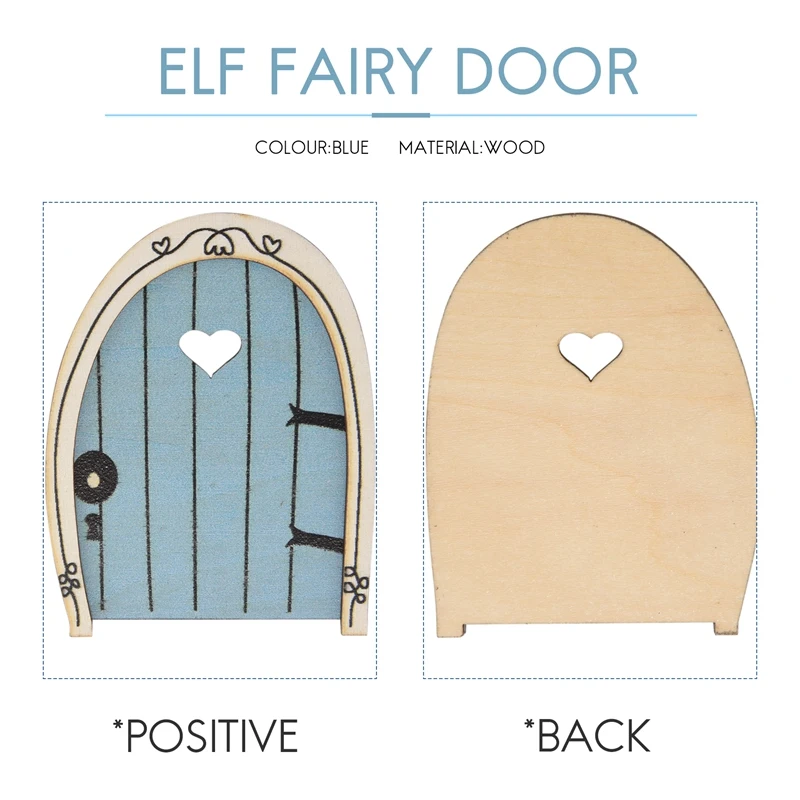 Pixie Elf Fairy Door Fairy Door Wooden Fairy Door Tree Decorations Elf Door Window Door Home Art