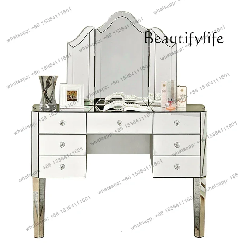 

Dresser Storage Cabinet Integrated Dressing Table Modern Simple Small Apartment Bedroom Dressing Table