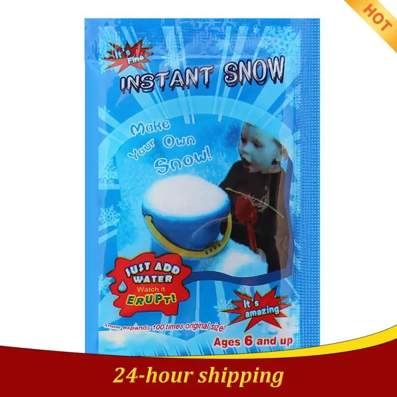 

1/5/10 Bag Fake Instant Snow Artificial Christmas Decoration Snow Party Supplies For Kids Toy Wedding Snowflake