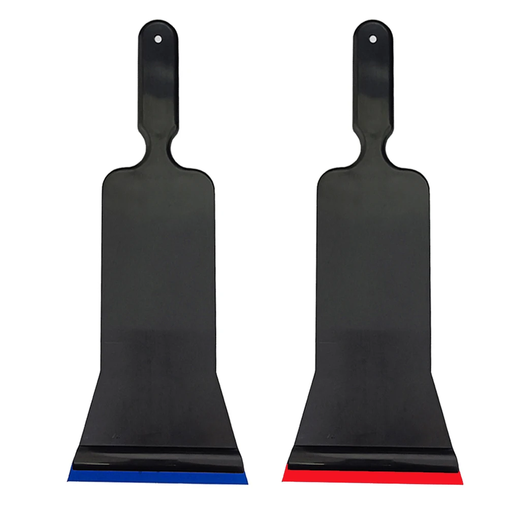 Spatule de nettoyage à long manche pour vitres teintées, raclette de nettoyage avant et arrière, pelle à vinyle en fibre de carbone, outil de pose de film adhésif pour voiture