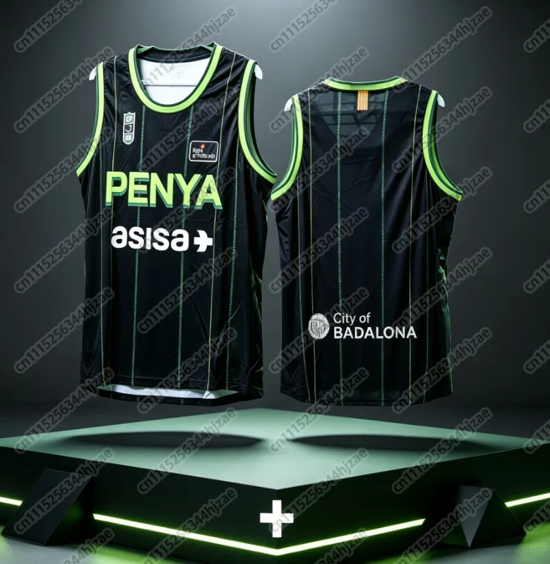 202627 Joventut Badalona Unisex Basketball Jersey Vest Men Sleeveless Breathable Vest Street Basketball Jersey FamilyMatching