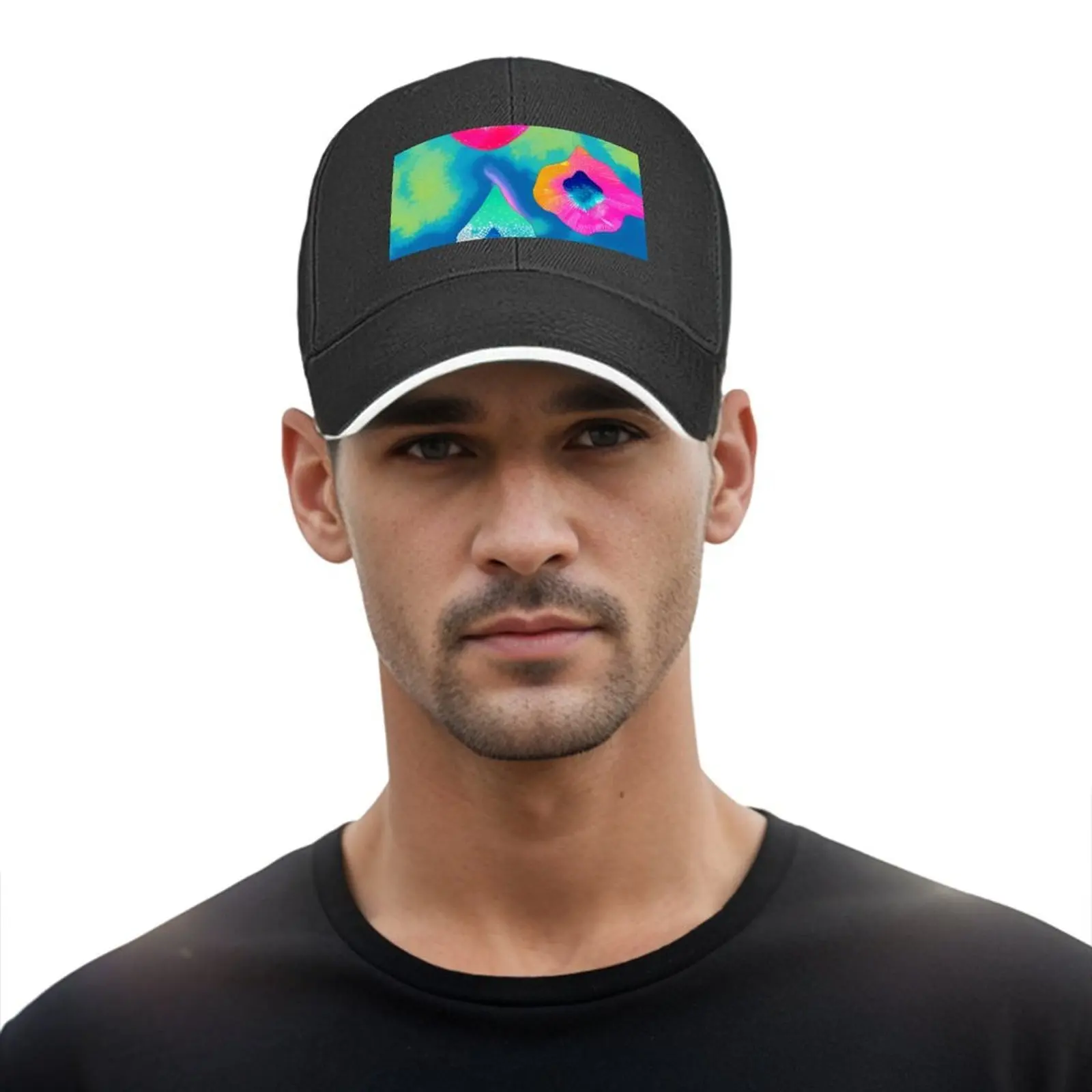 TYE DYE RAIN DROPS قبعة بيسبول قبعات الشمس خمر قبعة مخصصة واقية من الشمس النساء الرجال