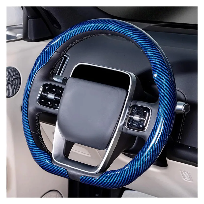 

Размер рулевого колеса 36-38 см, универсальный нескользящий D-образный круглый дышащий чехол на руль автомобиля, подходит для автомобильных аксессуаров
