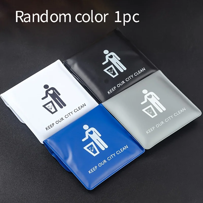1 Pcs Portable Ashtray and Cigarette Butt Storage Bag with Random Color, Outdoor Travel mini Ashtray