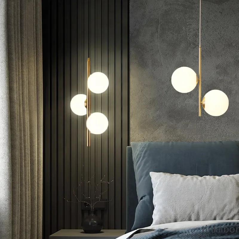 Modern LED Restaurant Pendant Light Bedside Nordic Designer Creative Hanging Lamp for Living Room Home Decor Lighting Fixtures