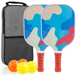 Pickleball Paddles Set for Adults, Outdoor Carbon Fibre, Lightweight Pickleball Racquets, Beginners, Professional Players