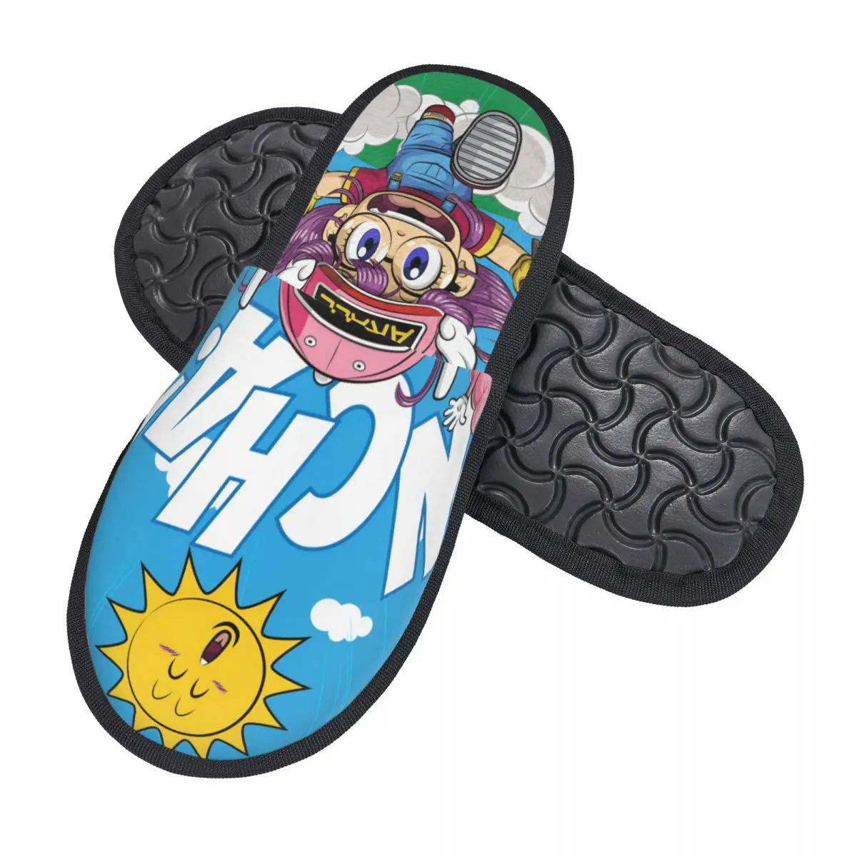 Custom Dr S-Slump Arale Norimaki House Slippers Women Soft Memory Foam Manga Slip On Bedroom Slipper Shoes