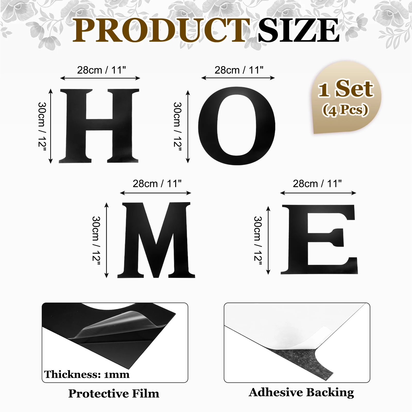 ثلاثية الأبعاد مرآة الاكريليك الجدار ملصق رسائل الجدار ملصق الشارات ذاتية اللصق جدار المنزل تسجيل الفن ملصق للجدار DIY بها بنفسك ديكور المنزل #3