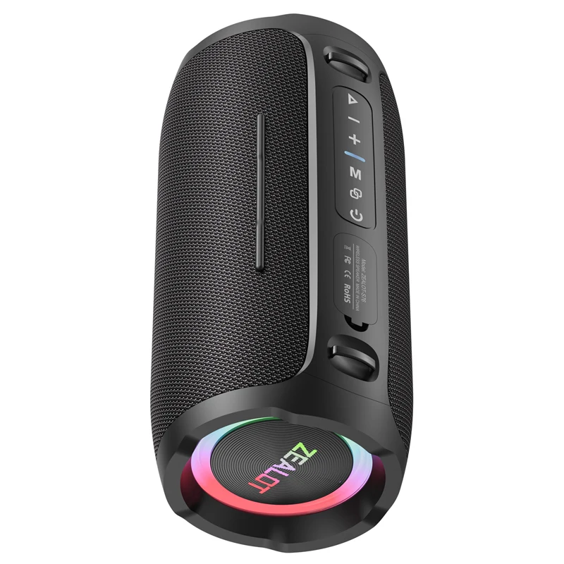 ZEALOT-S76 50 W tragbarer Super-Subwoofer, tragbarer Lautsprecher für Zuhause, im Freien, wasserdichte Säule, Bluetooth-Lautsprecher, Soundbox