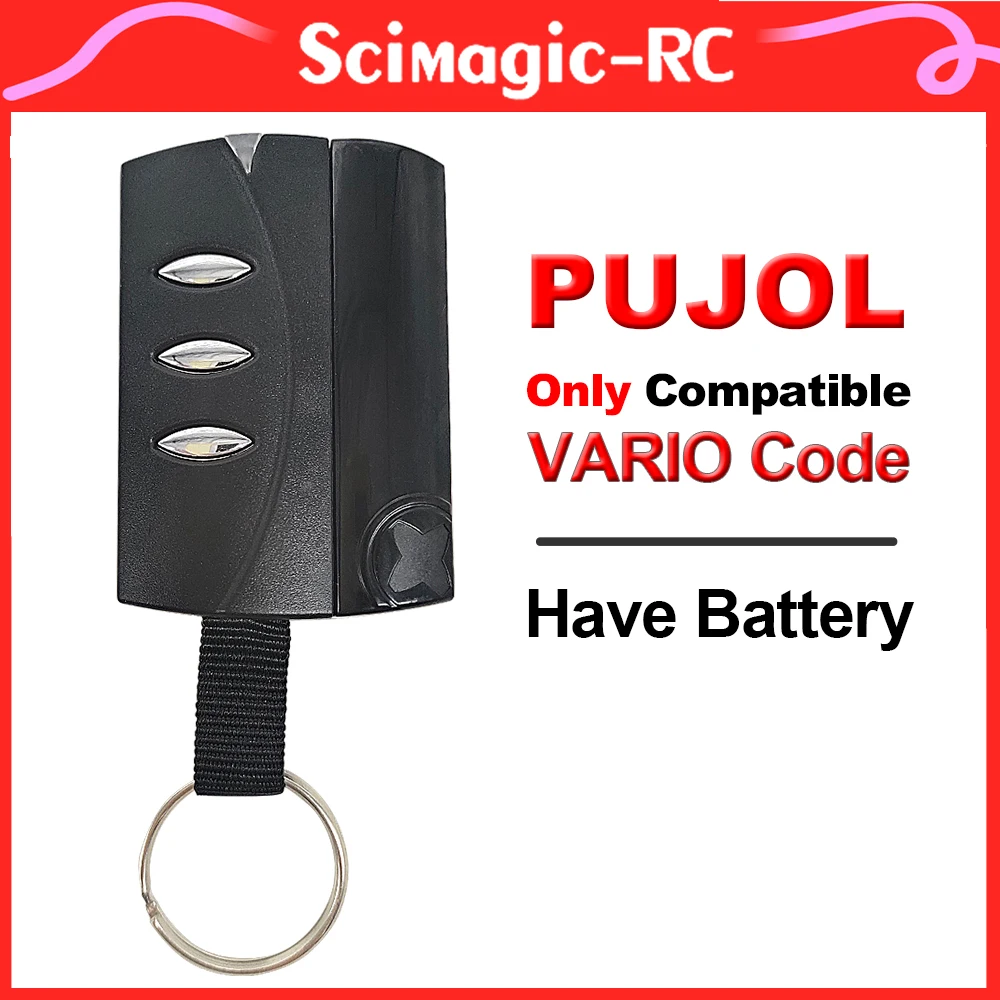 433,92mhz Rolling Code Garage Remote Control 100% Compatible PUJOL VARIO Code Black OCEAN MARS Gate Door Command