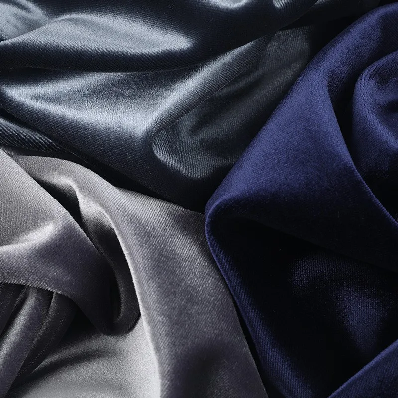 

340G velvet polyester fabric fashionable stretch autumn dress cheongsam and home wear