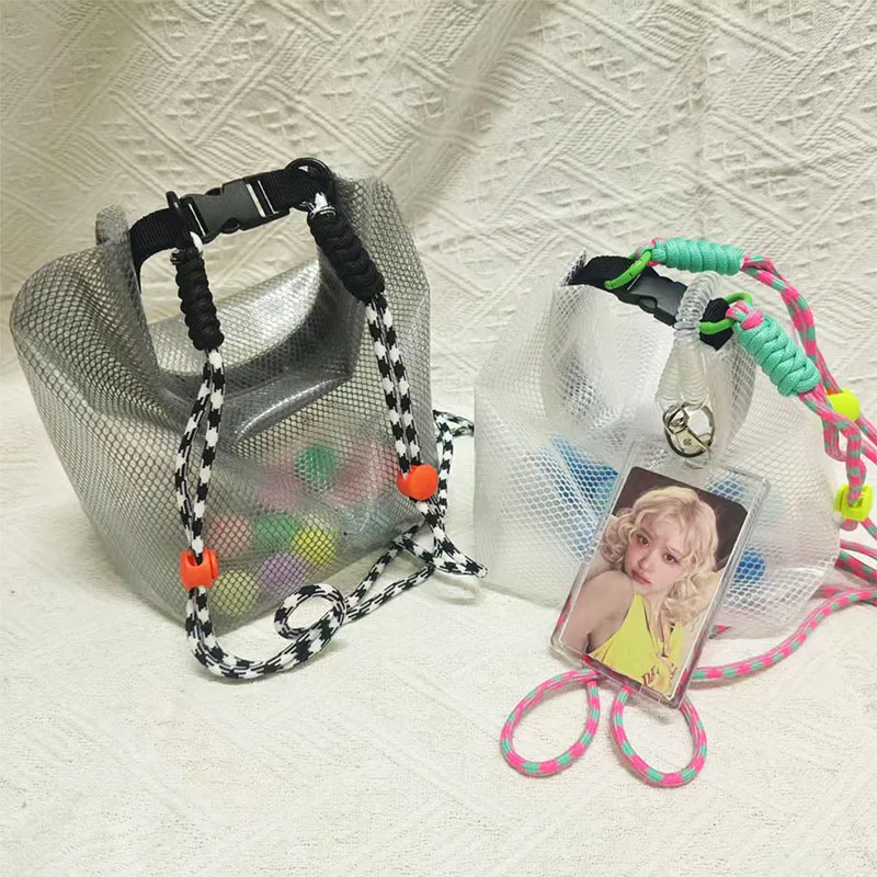 

Large Capacity Storage Bag Summer 2025 New Makeup Handheld Transparent Jelly Bag Bundle Mouth Women's Outdoor Toilet Bag beach