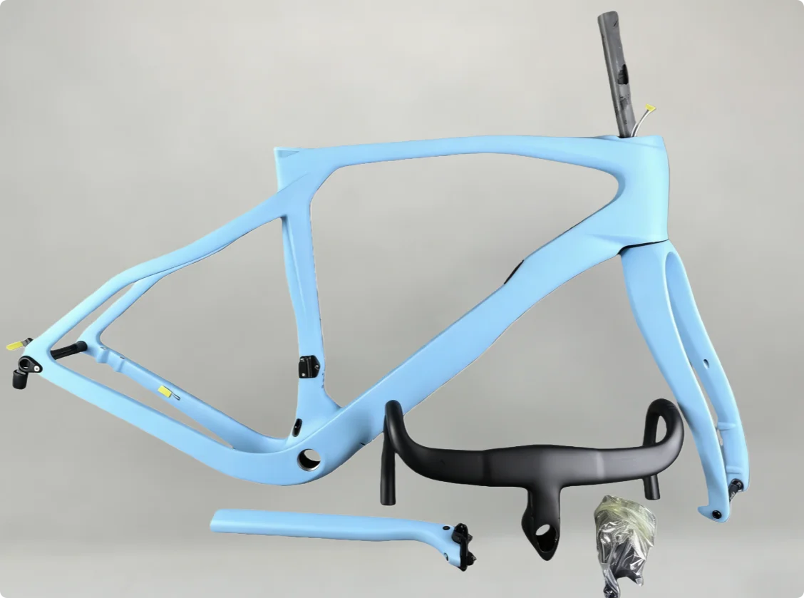 

New Carbon Gravel Frame BB68 Disc Brake BSA Cyclocross Bike Gravel Bicycle Frameset