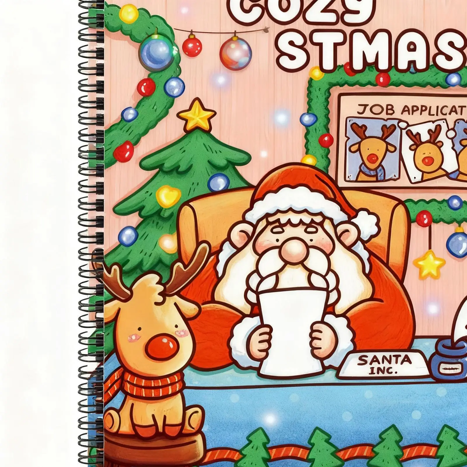 Weihnachtsmann-Malbücher, geführtes frühes Lernen, weihnachtliches Malbuch, Spielzeug für Buntstifte, Bleistifte, Flugzeug, Klassenzimmer, Arbeitszimmer