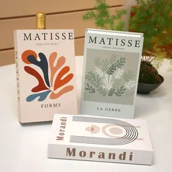 MATISSE Classic Luxury Decorative Book Openable Fake Book Box Abstract Modernism Home Decoration Coffee Table TV Cabinet Book