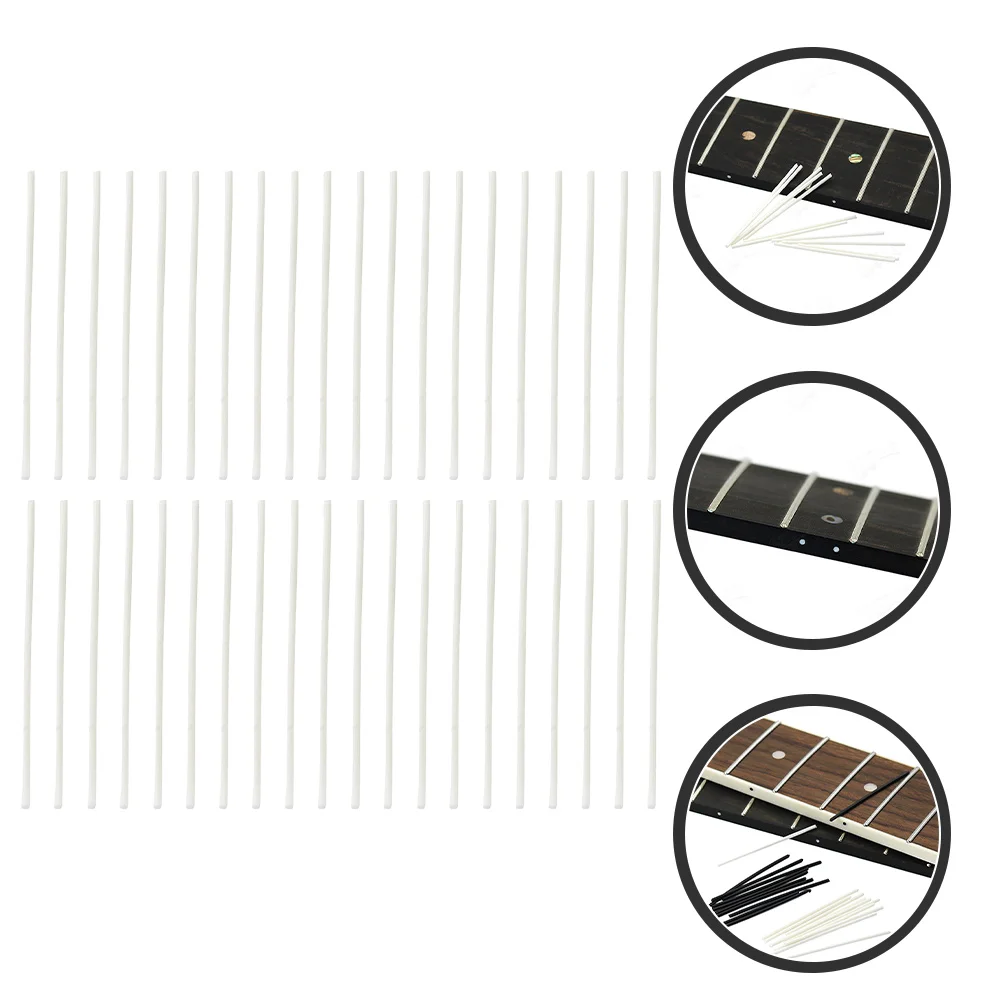 

200 Pcs Finger Board Guitar Fretboard Sound Post Parts for Dots Markers Fingerboard White