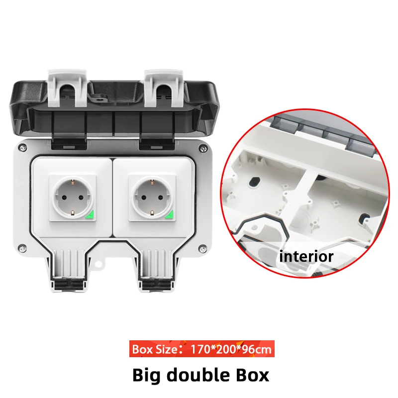Avoir Tuya Zigbee Stopcontacten IP66 Waterdichte Outdoor EU Stopcontact Tijdschakelaar Dual Usb Opladen Smart Huishoudapparaat