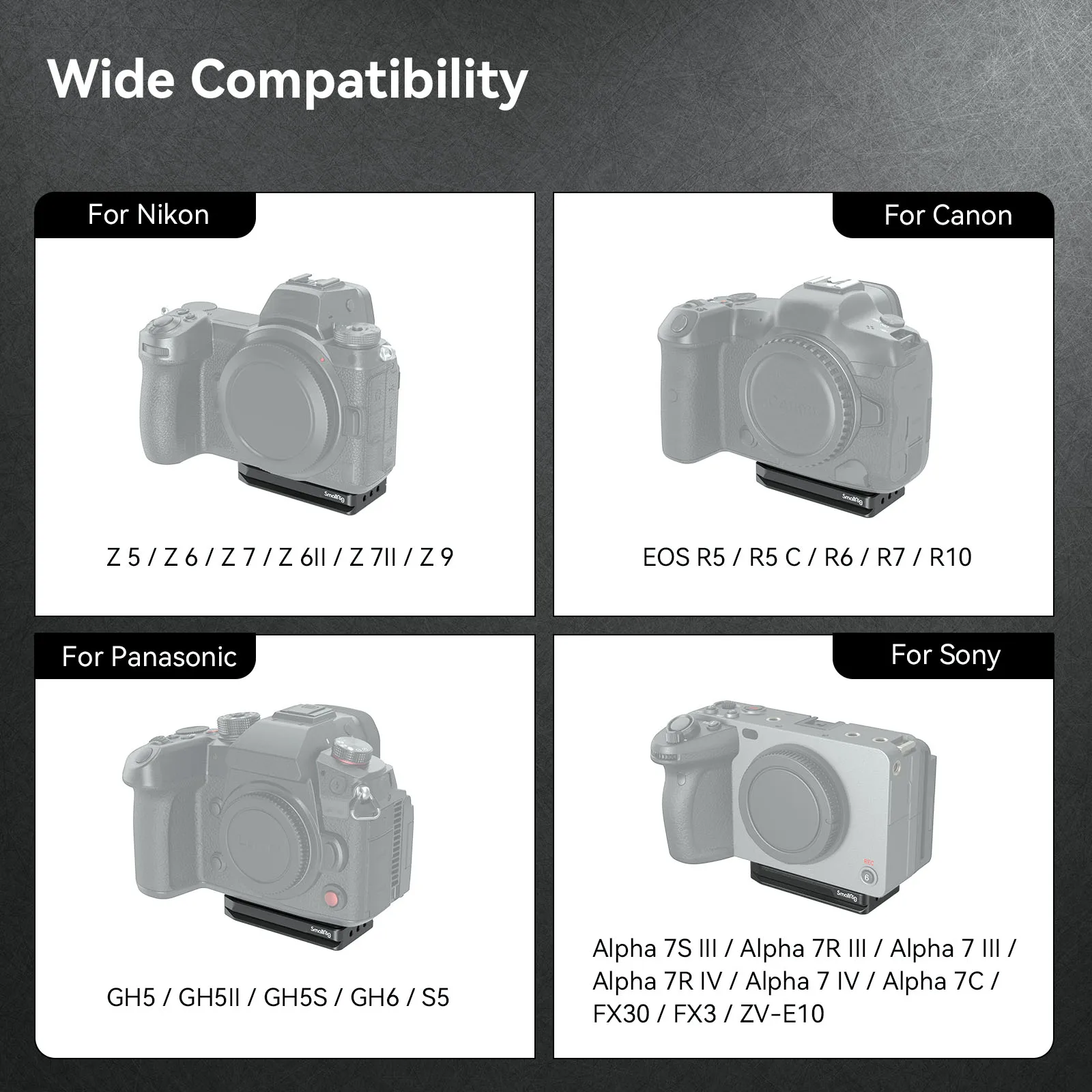 SmallRig pelepas cepat pelat terpasang tipe Arca kompatibel untuk AirTag melacak lokasi kamera untuk Sony untuk Canon UNTUK Nikon -4150