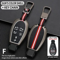 Metal Car Key Cover Fob Case Shell for Chrysler 300C for Jeep Commende for Dodge Durango Ram Grand Voyager Caravan Cherokee Town