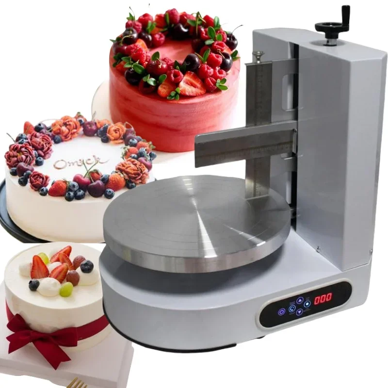 Automatic Cake Icing Machine Birthday Cake Making Decorating Cakes Machine for Polishing