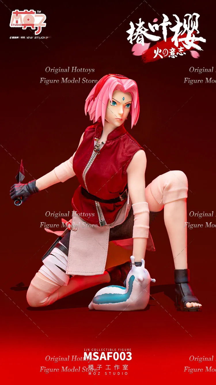 MOZ STUDIO MSAF003 1/6 Scale Female Soldier Haruno Sakura Anime Beauty Full Set 12-inch Action Figure Doll Collection In Stock