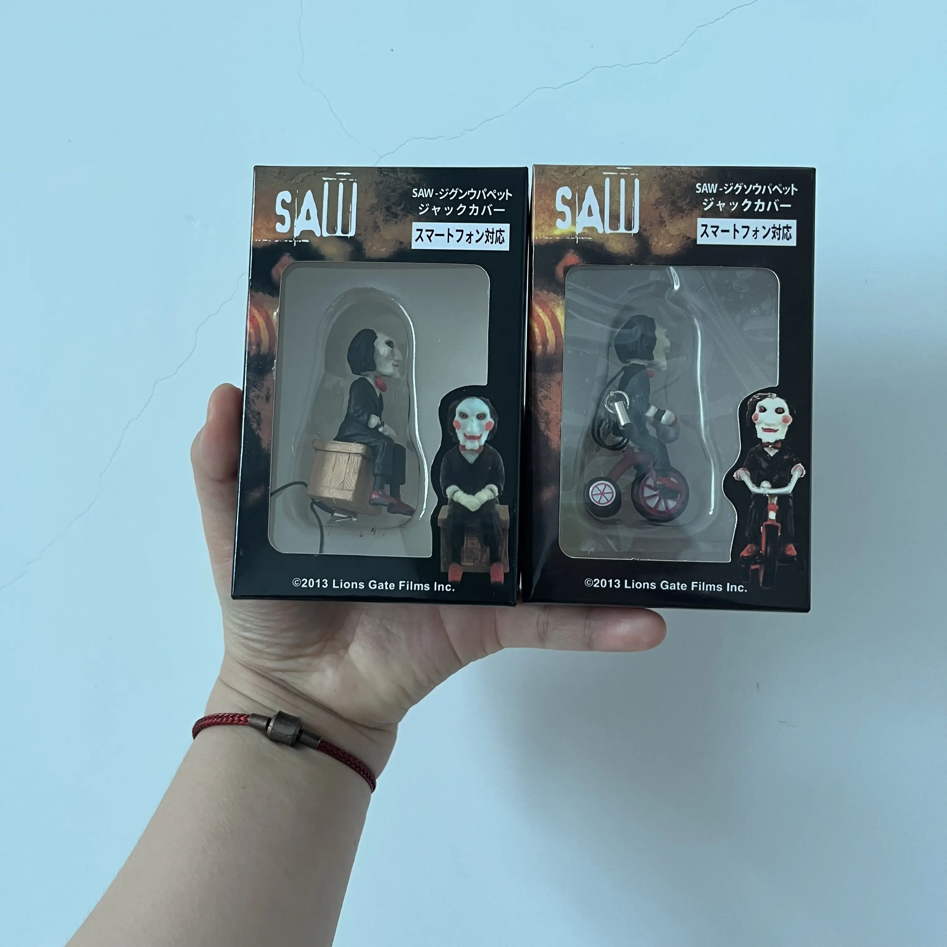 Horror Saw Billy Figure Keychain Movie Pendant Toy Doll Model Halloween Christmas Gifts 5cm Backpack Pendant