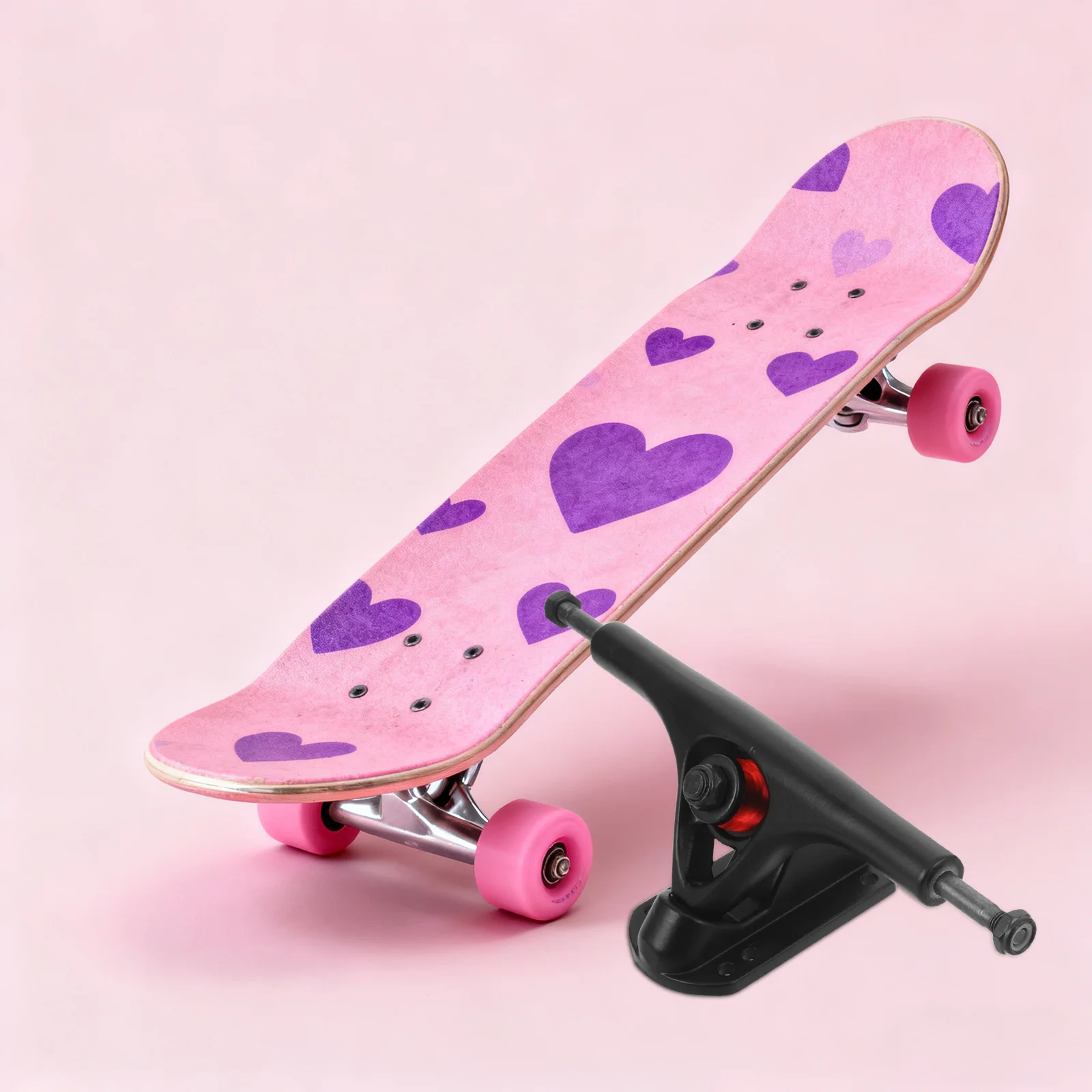 2 قطعة شاحنات التزلج الثقيلة سبائك الألومنيوم استبدال أجزاء عالمية تناسب كروزر Longboard بارك تصفح الجبل