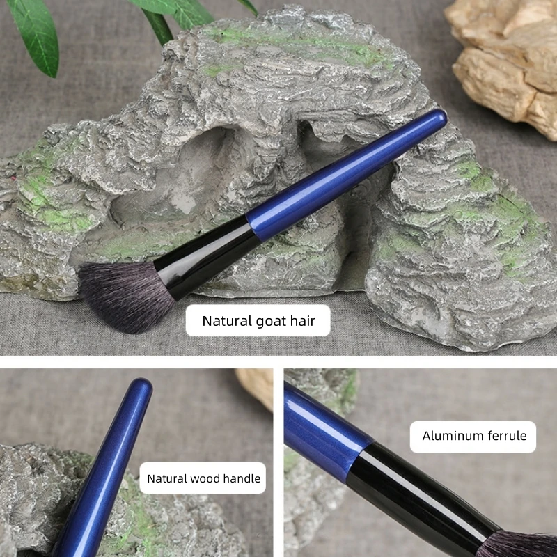 Angled Sculpting Brush Contour Natural Goat Hair Face Powder Makeup Brushes