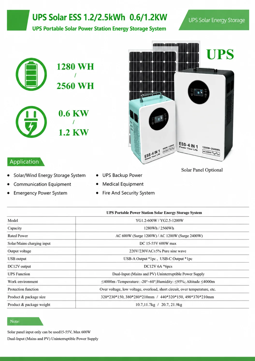 Système de stockage d’énergie  - Portable Power Station 600W Ups avis et prix