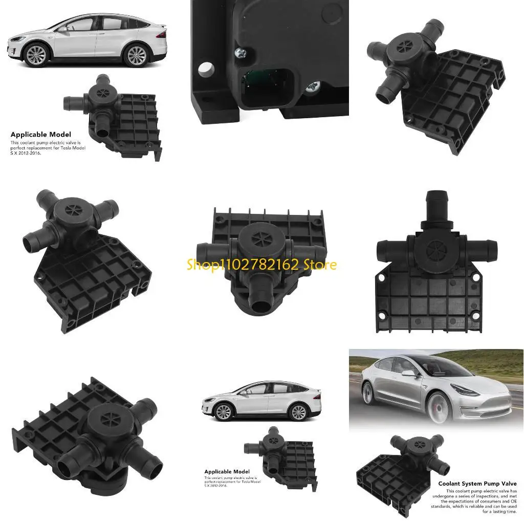 

547B 600738400B Car 3-Way Cooling System Water Valves Actuator Fit for Model S/X