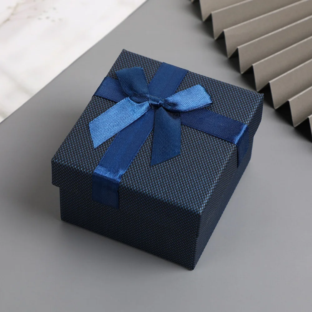 

Bowknot Jewelry Box High Quality Bracelet Bangle Box Gifts Packaging Case Black Color Watch Storage Box For Gift Showcase
