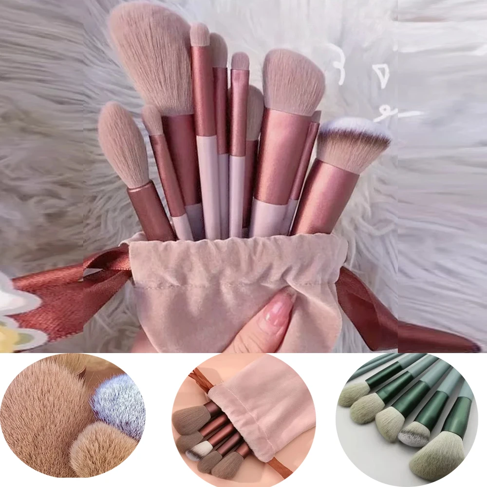 Makeup Brushes  Set 13 PCs Professional Eyeliner For Foundation Blush  Eyeshadow Makeup Brush Kits For Travel And Daily Makeup,