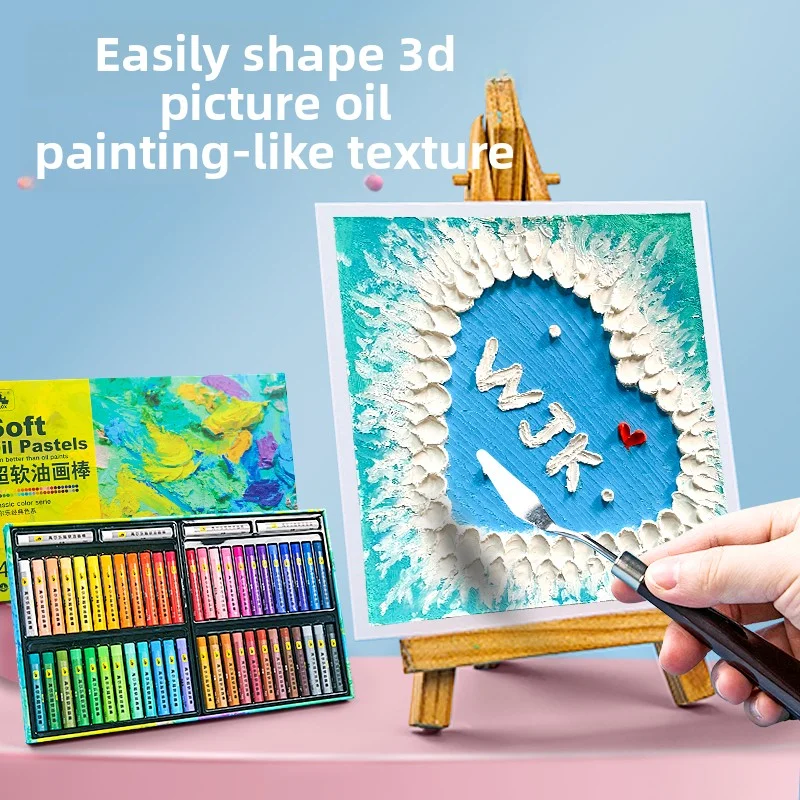 Kuelox زيت ناعم باستيل 24/36/48 عصا طلاء صلبة قابلة للغسل رسم كلاسيكي معكرون موراندي الفنان تلوين للهدايا لوازم فنية