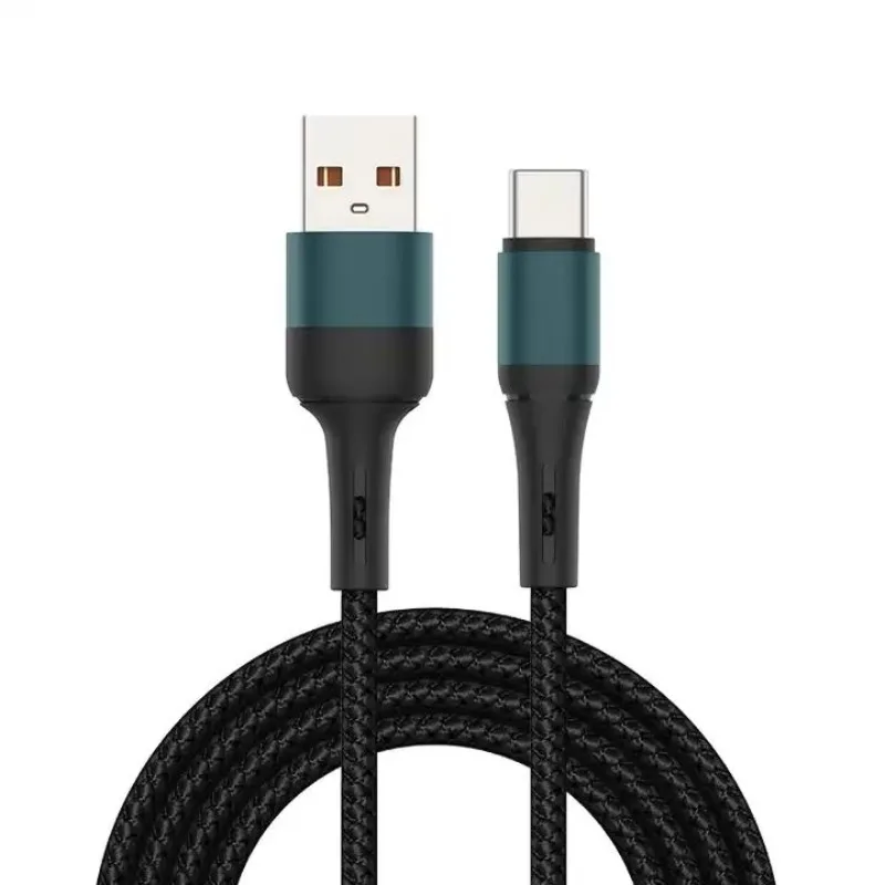 

2025 hot sale USB Cable to USB-C Type-C Fast Charging Nylon Material Smart Phone Data Cable 1m