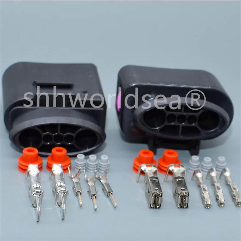 1Set 5 Pin 1.5 6.3 Series Composite Connector Automobile Gasoline Fuel Pump Wiring Socket For VW Audi 1K0919230 1K0919231