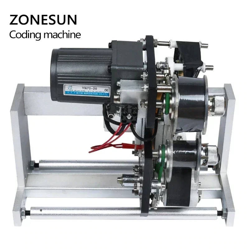 Zonesun تاريخ انتهاء الصلاحية الشريط الترميز طابعة الملصقات الشريط الساخن المبرمج لآلة وضع العلامات LT-50P