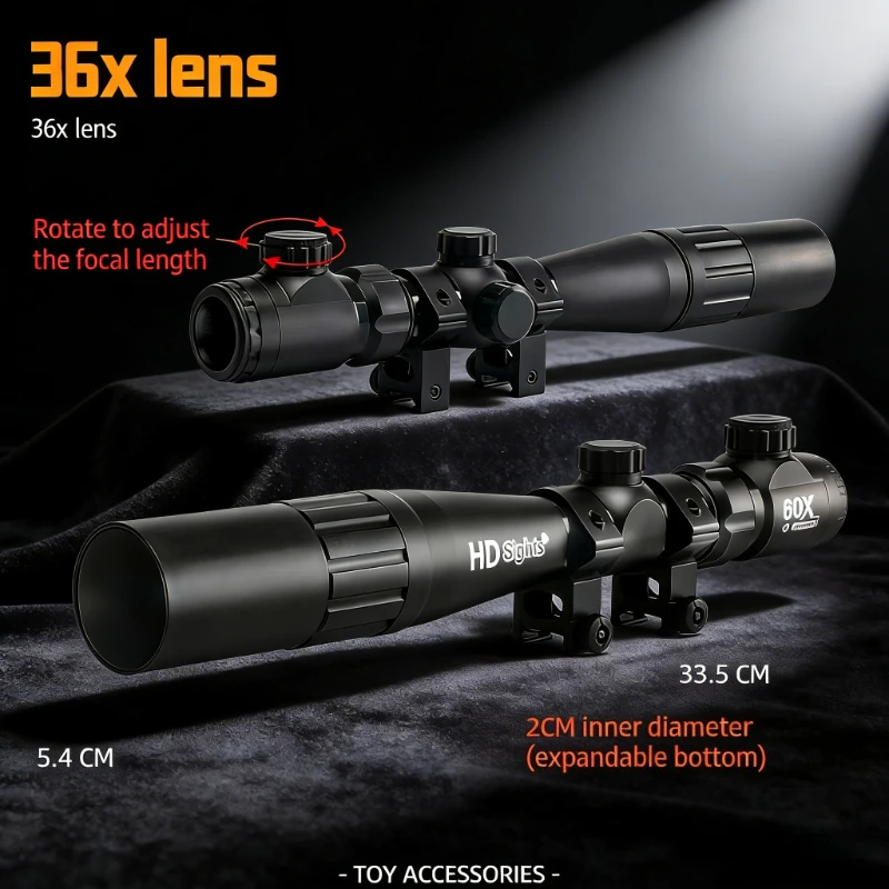 

2026 1/2/3 шт. Мягкострельный пистолет «Ананас» с креплением на 20-мм планку, двойным откидным кронштейном и удлиненным прицелом, детская игрушка, декор