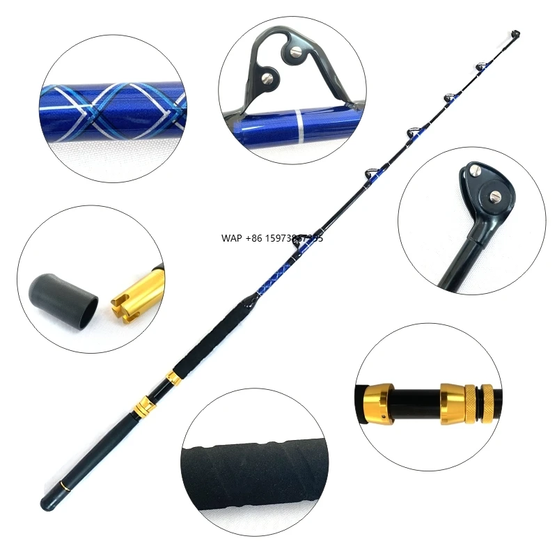 

Shore Extra Heavy Rod and Reel for Tuna Beach Fiber Rod Fishing Salmon Eva Grab Fiber Rod Tug