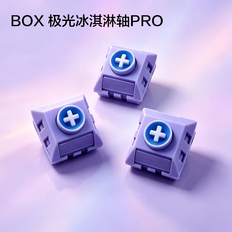 Kailh Box ICE Cream Switch Aurora ICE Cream Pro Switches 5Pins Linear POM DIY Custom Mechanical Keyboard Gaming Accessories