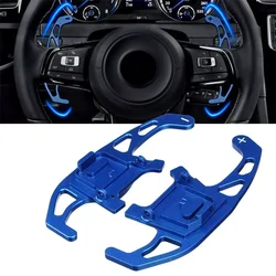 1Pair Fits VW Golf MK7 7.5 VII R GTI GTD TSI DSG Blue Paddle Shifter Lever Extensions Steering Wheel