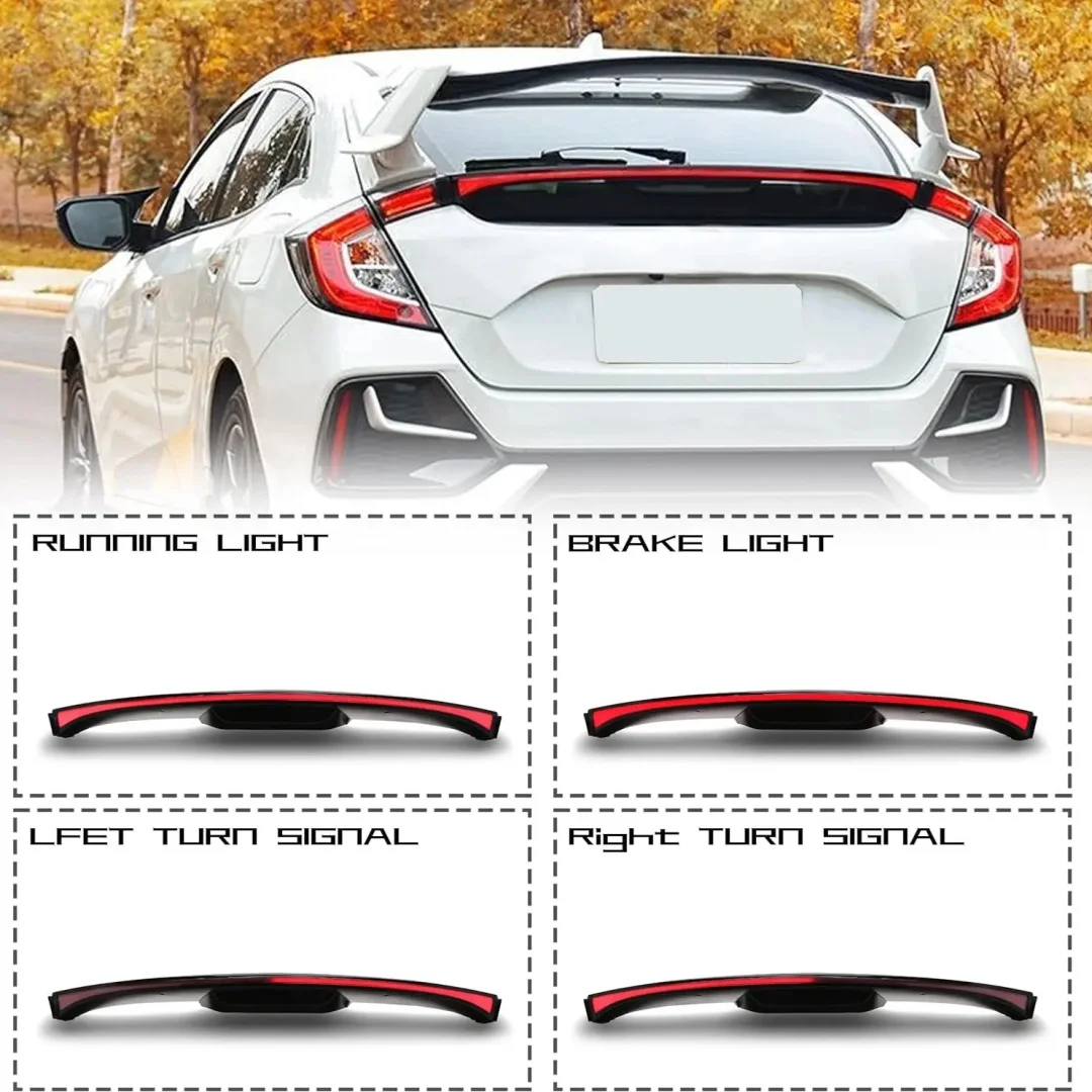 LED Brake Light Trunk For Honda Civic Hatchback Type R FK7 FK8 2016 2017 2018 2019 2020 Start-Up Animation Sequential